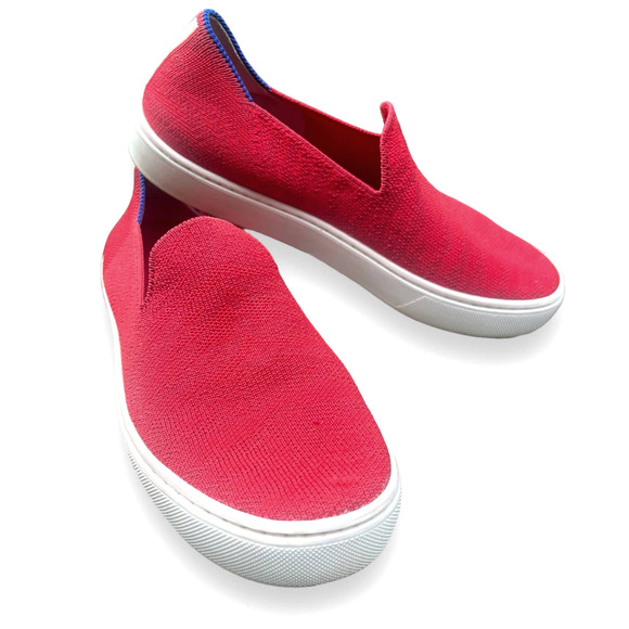 Rothy's The Original Slip-On Sneaker | Red | Sz 6 - Picture 1 of 11